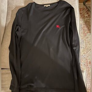 Black Burberry Brit Large Long Sleeve Tee!